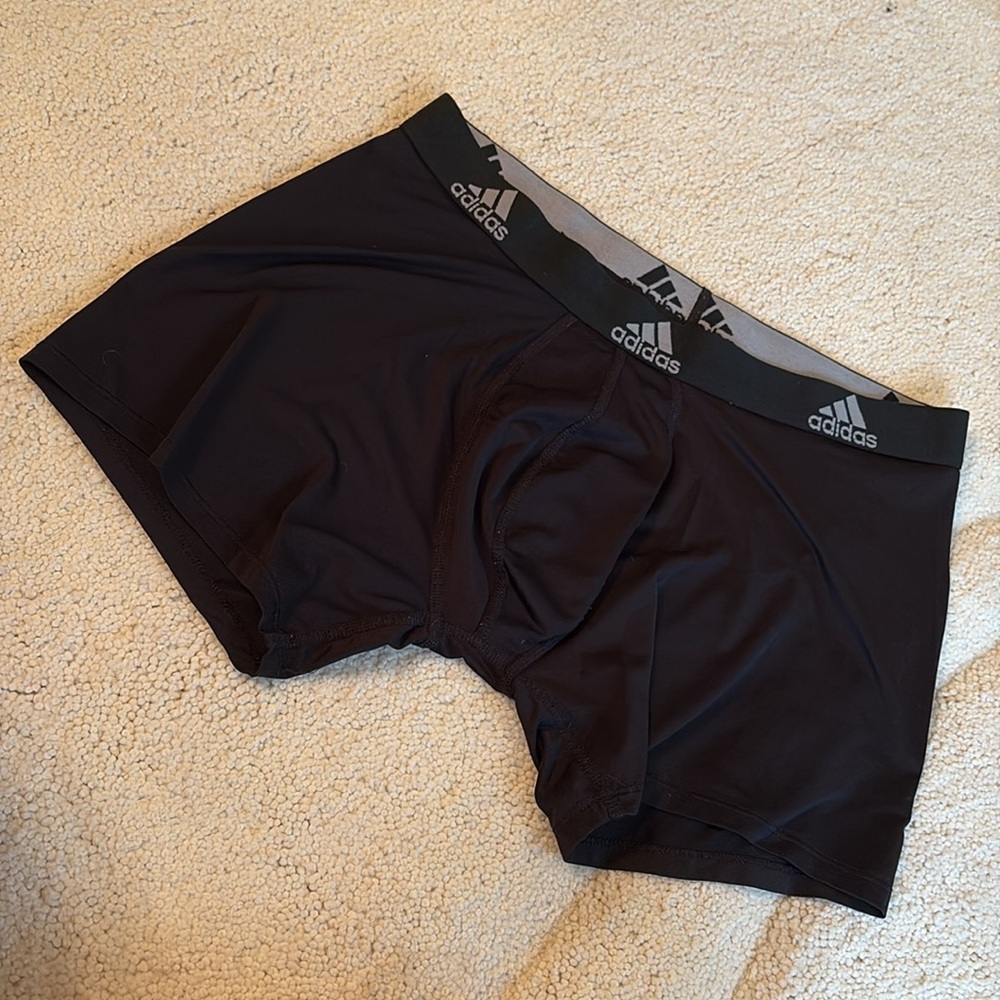 Adidas men’s Black performance boxer briefs